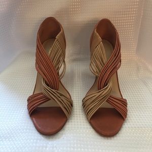 Loeffler Randall open toe heel shoes